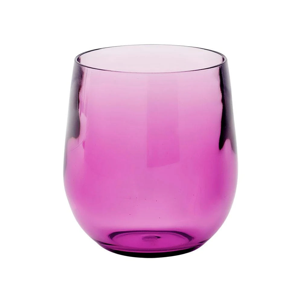 Amethyst Purple Caspari Wine 12 oz Tumblers set of 4