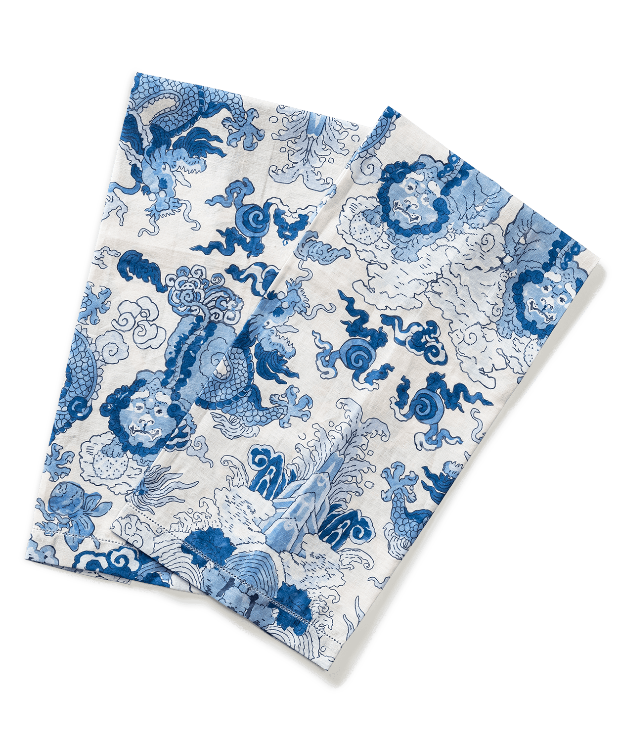 Porcelain Blue S/2 Magic Mountain Guest Towel