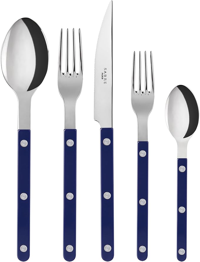 5 Piece Navy Blue Place Setting
