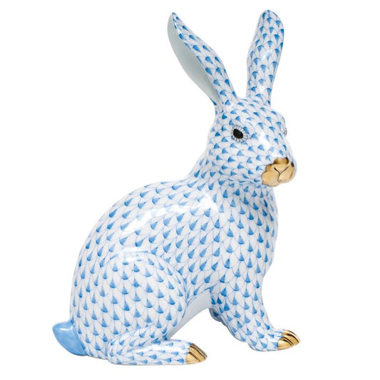Herend Large blue sitting bunny