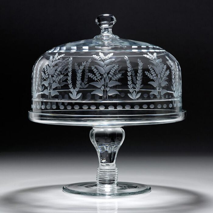 Portia Cake Dome and Stand 12.5”
