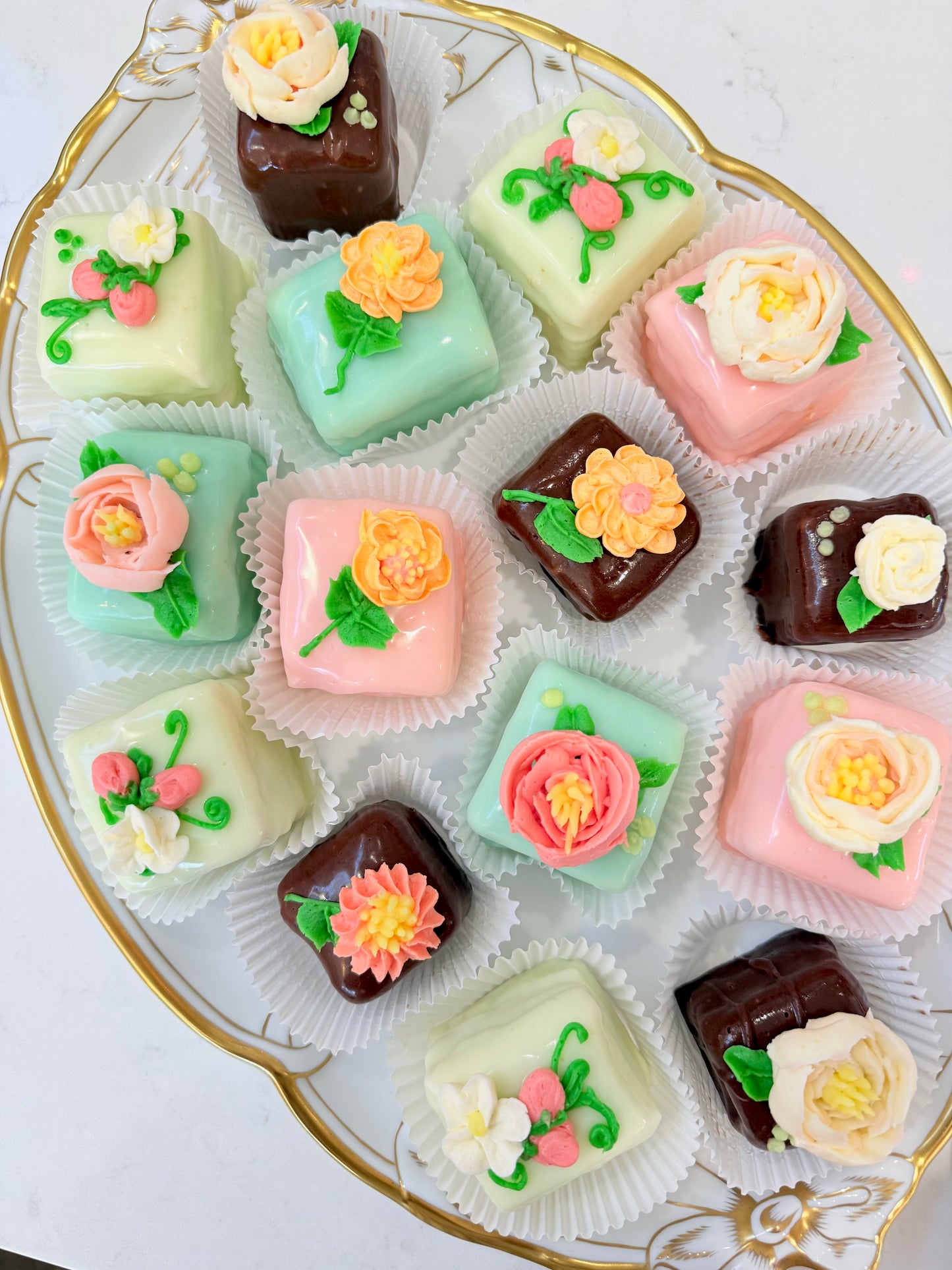 Assorted Blossom Petit Fours