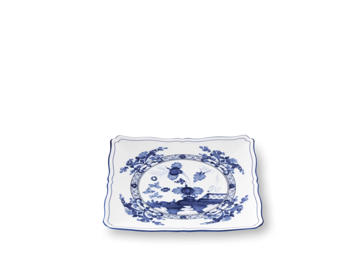 Oriente Italiano Indaco Small Square Plate by Ginori 1735