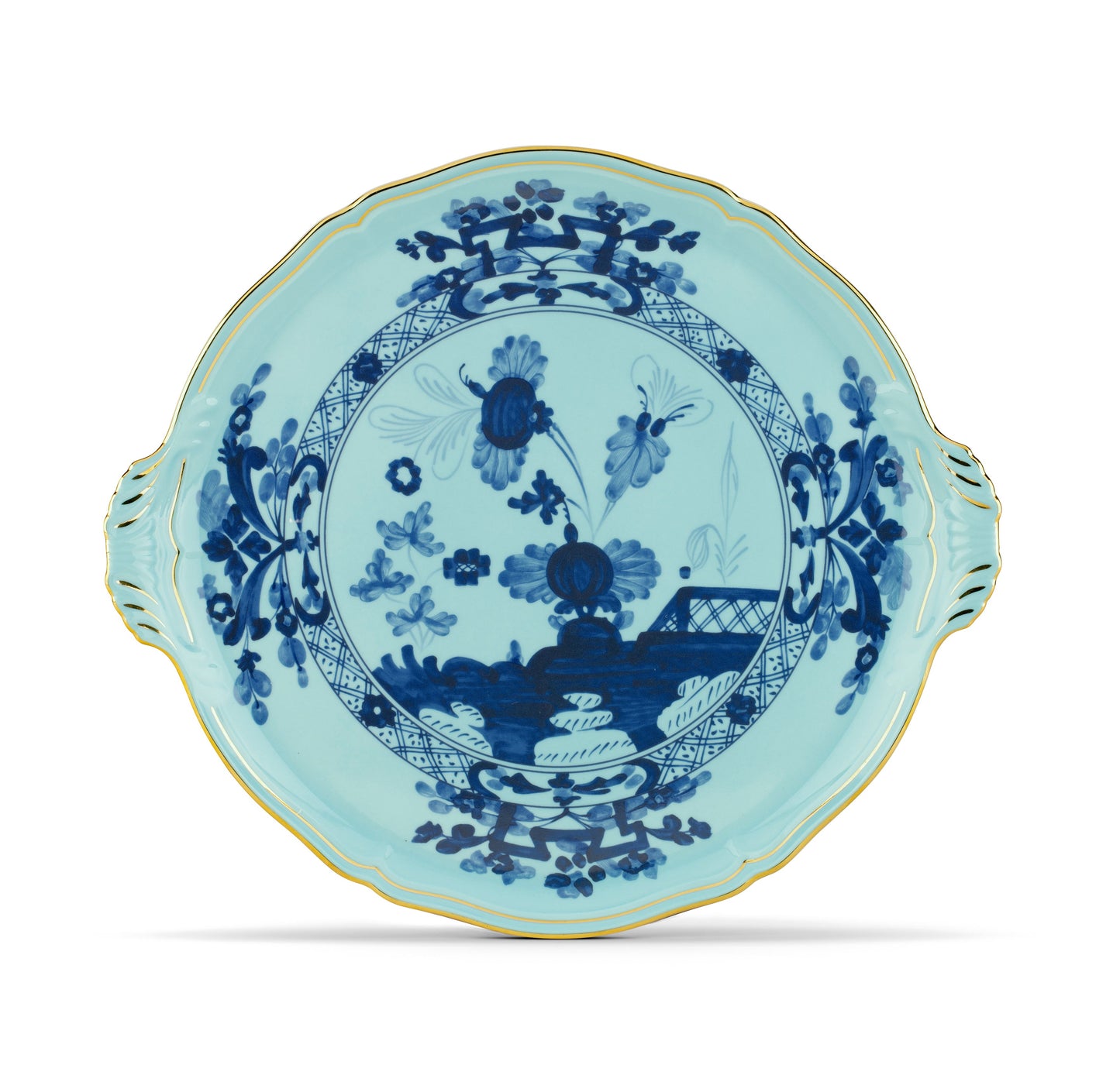 Oriente Italiano Iris Cake Plate by Ginori 1735
