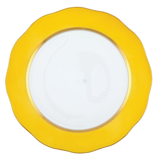 Herend Silk Ribbon Charger Plate - Lemon