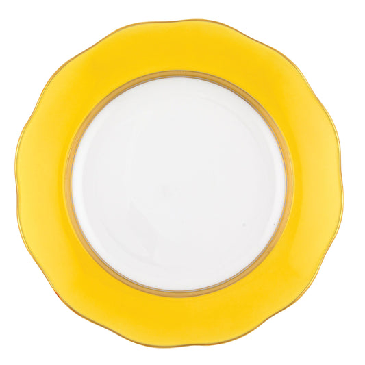 Herend Silk Ribbon Dessert Plate - Lemon