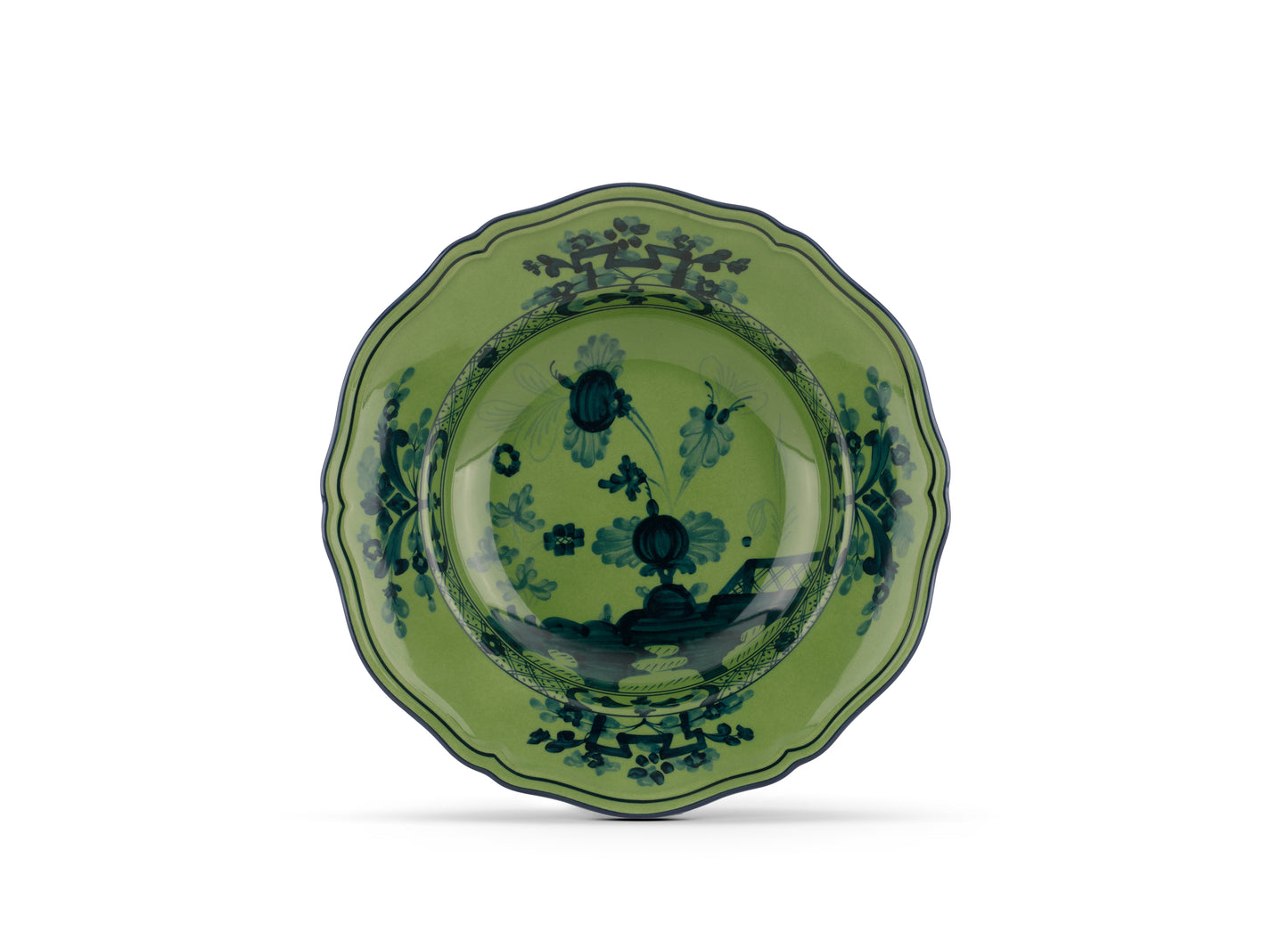 Oriente Italiano Malachite Soup Plate By Ginori 1735