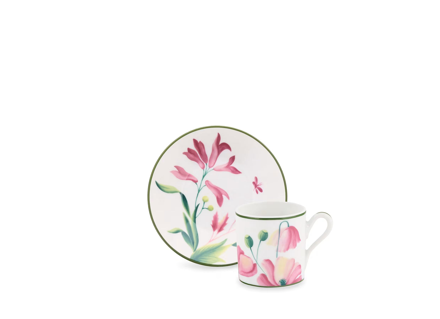 Florenza Malva Espresso Set for 2 by Ginori 1735