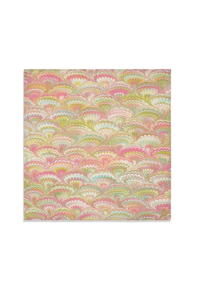 Marble Fan Linen Napkins, Set of 6