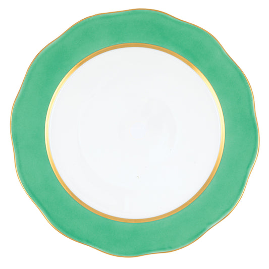 Herend Silk Ribbon Charger Plate - Mint