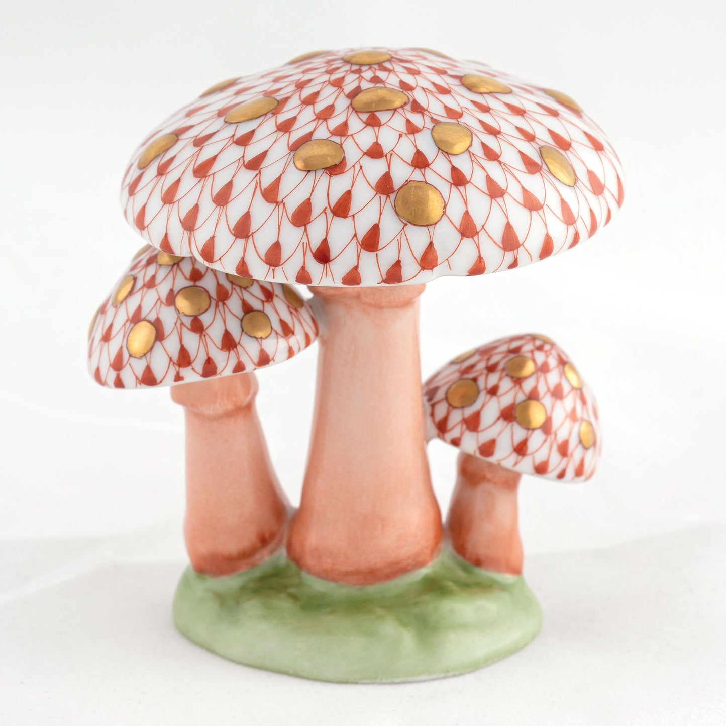 Herend Rust Mushroom Trio