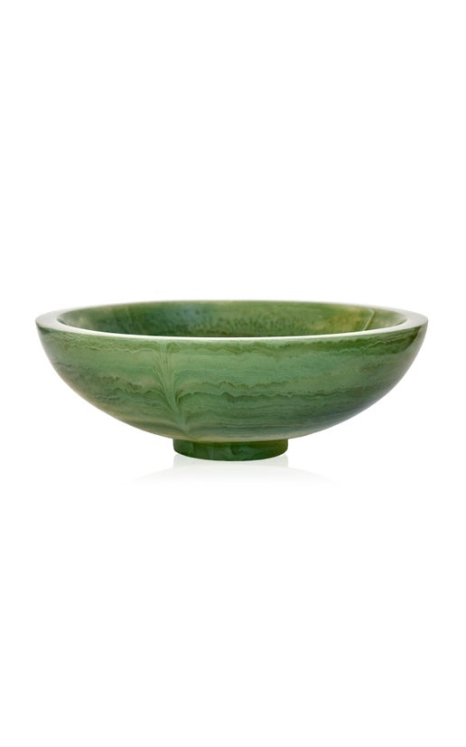 Large Resin Salad Bowl Jade