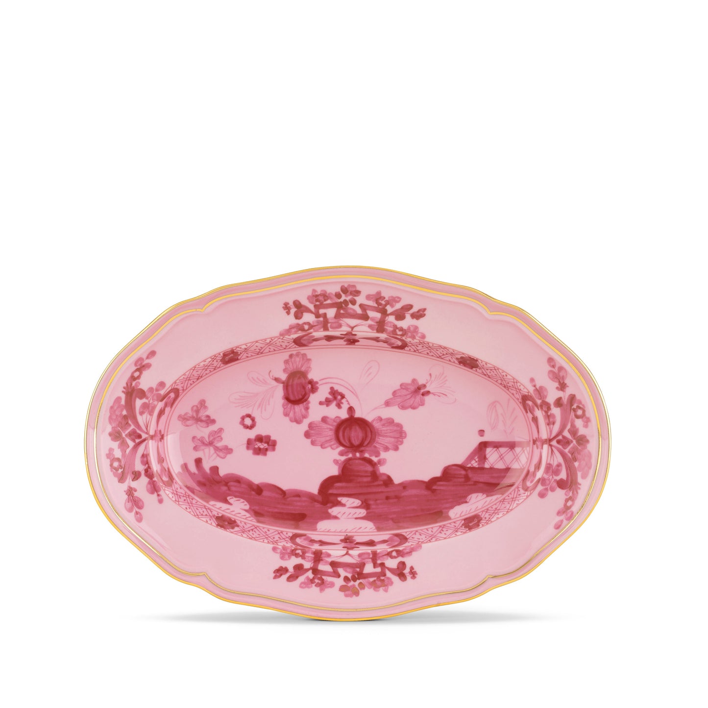 Oriente Italiano Porpora Pickle Dish by Ginori 1735