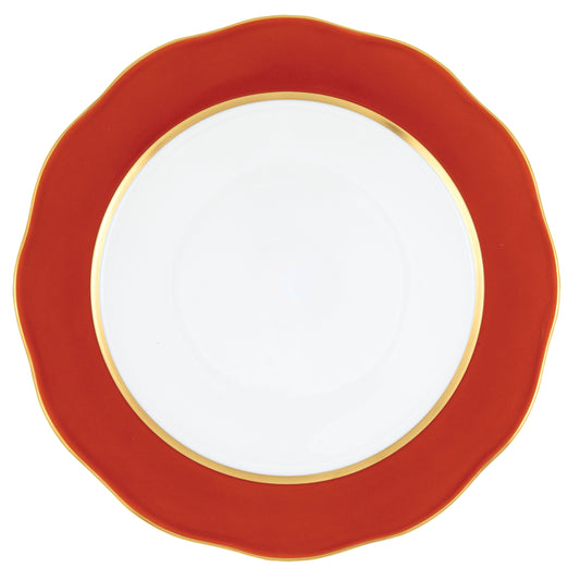 Herend Silk Ribbon Charger Plate - Pumpkin