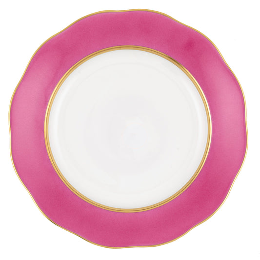 Herend Silk Ribbon Dessert Plate - Raspberry