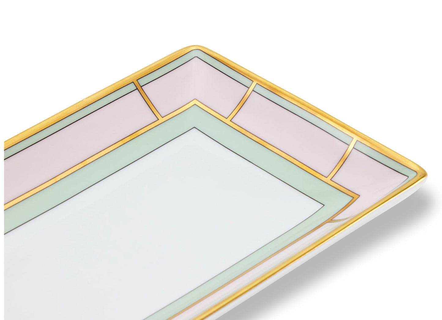 Diva Rosa Rectangular Flat Tray by Ginori 1735