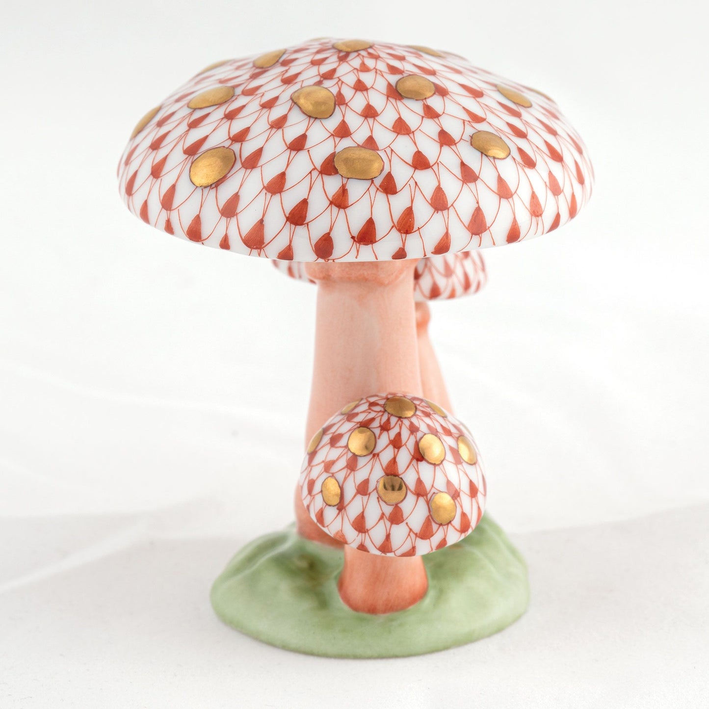 Herend Rust Mushroom Trio