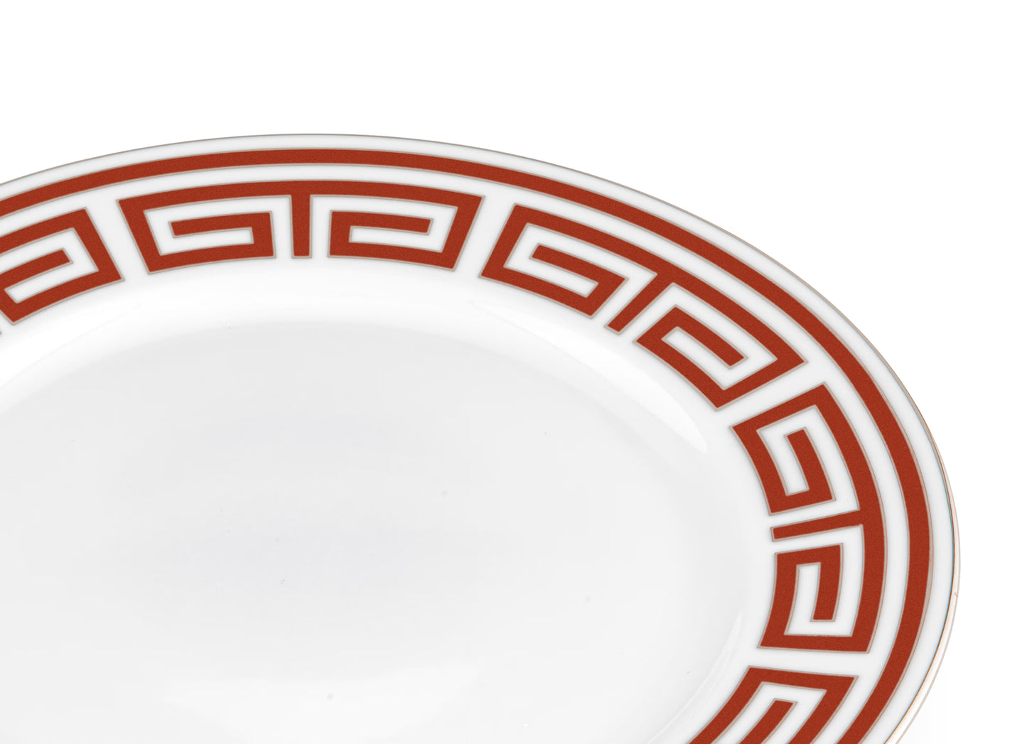 Labirinto Scarlatto Dinner Plate by Ginori 1735