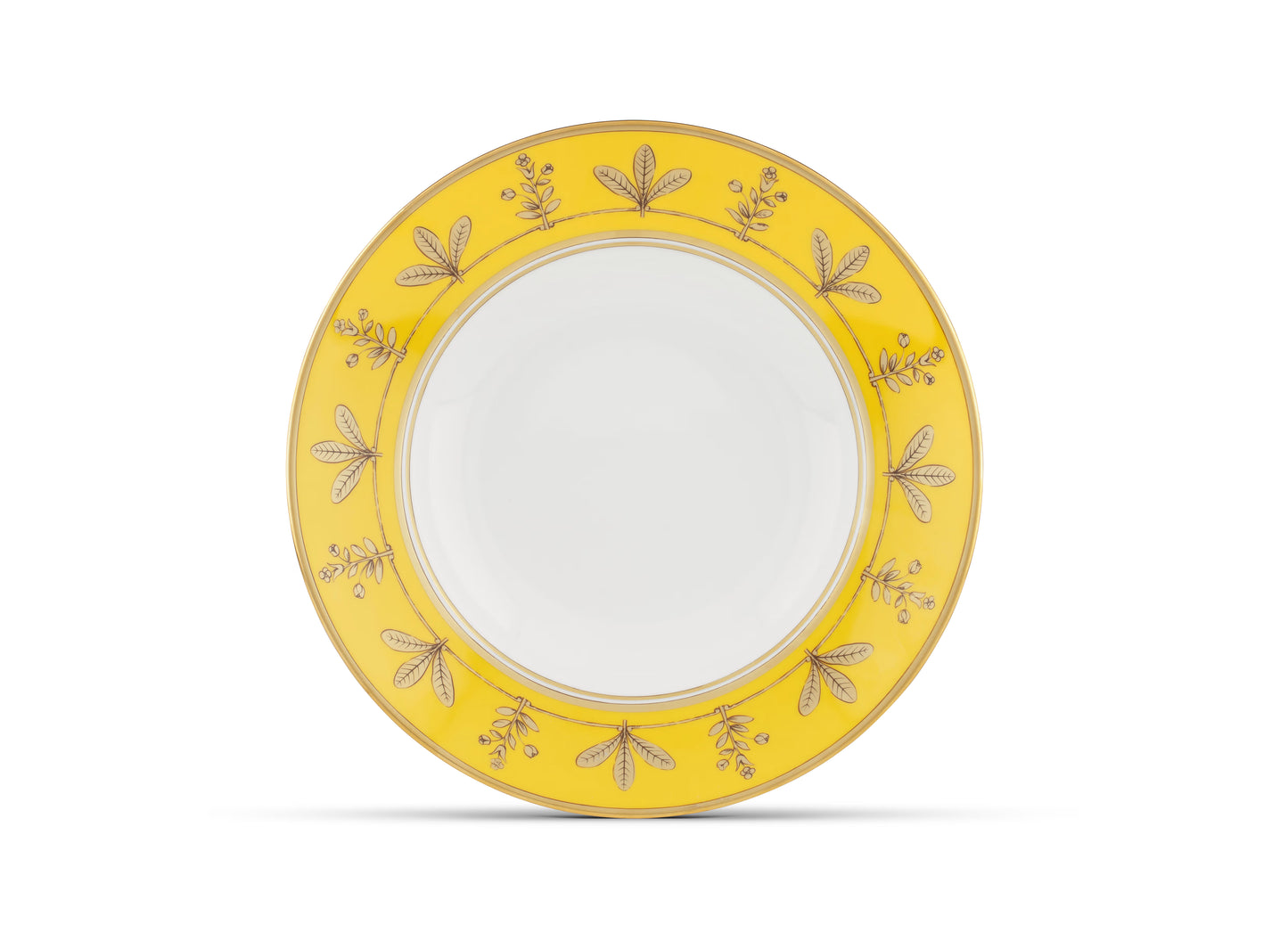 Volière Senape Soup Plate by Ginori 1735