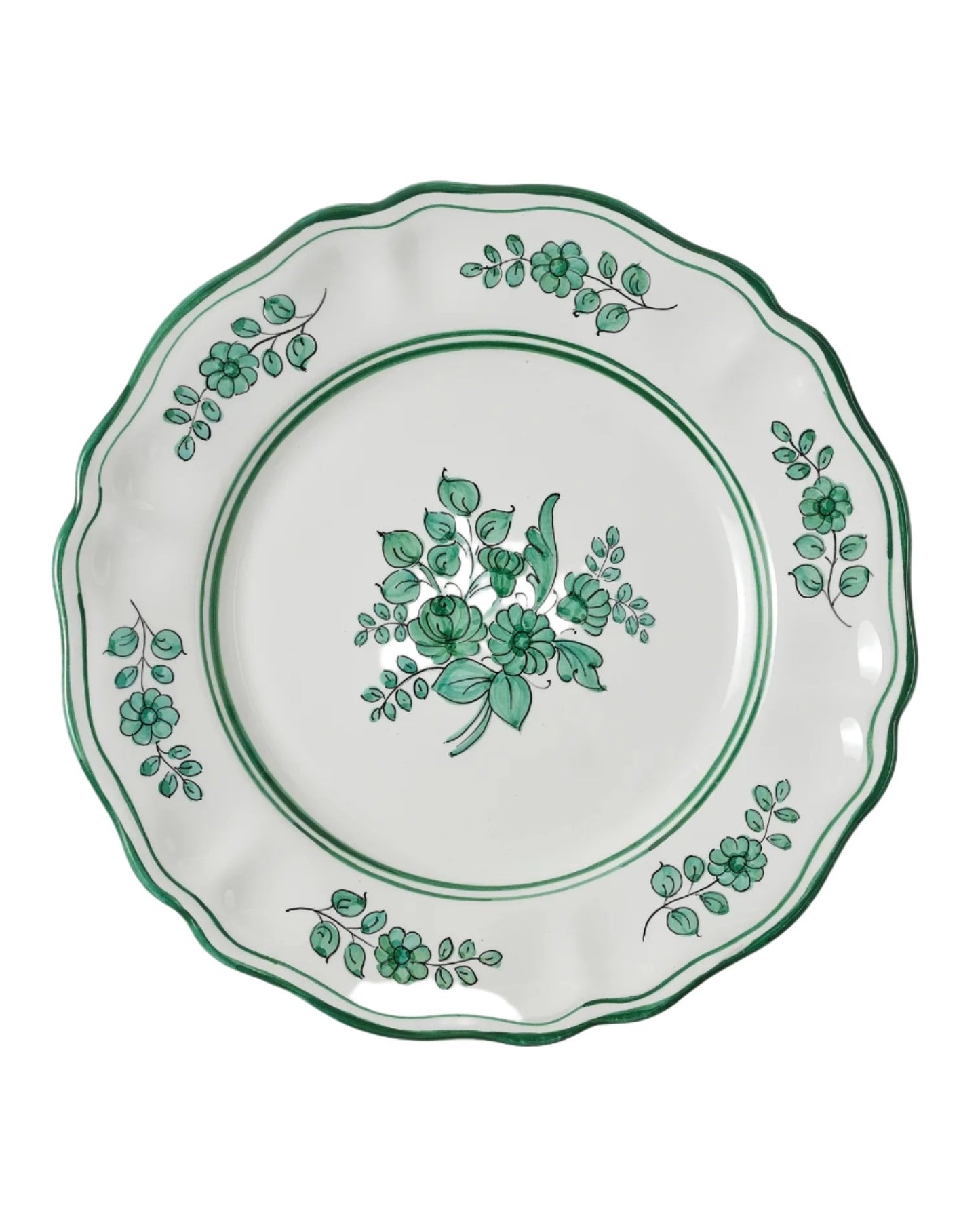 Sicilia Green Charger Plates, Set of Two