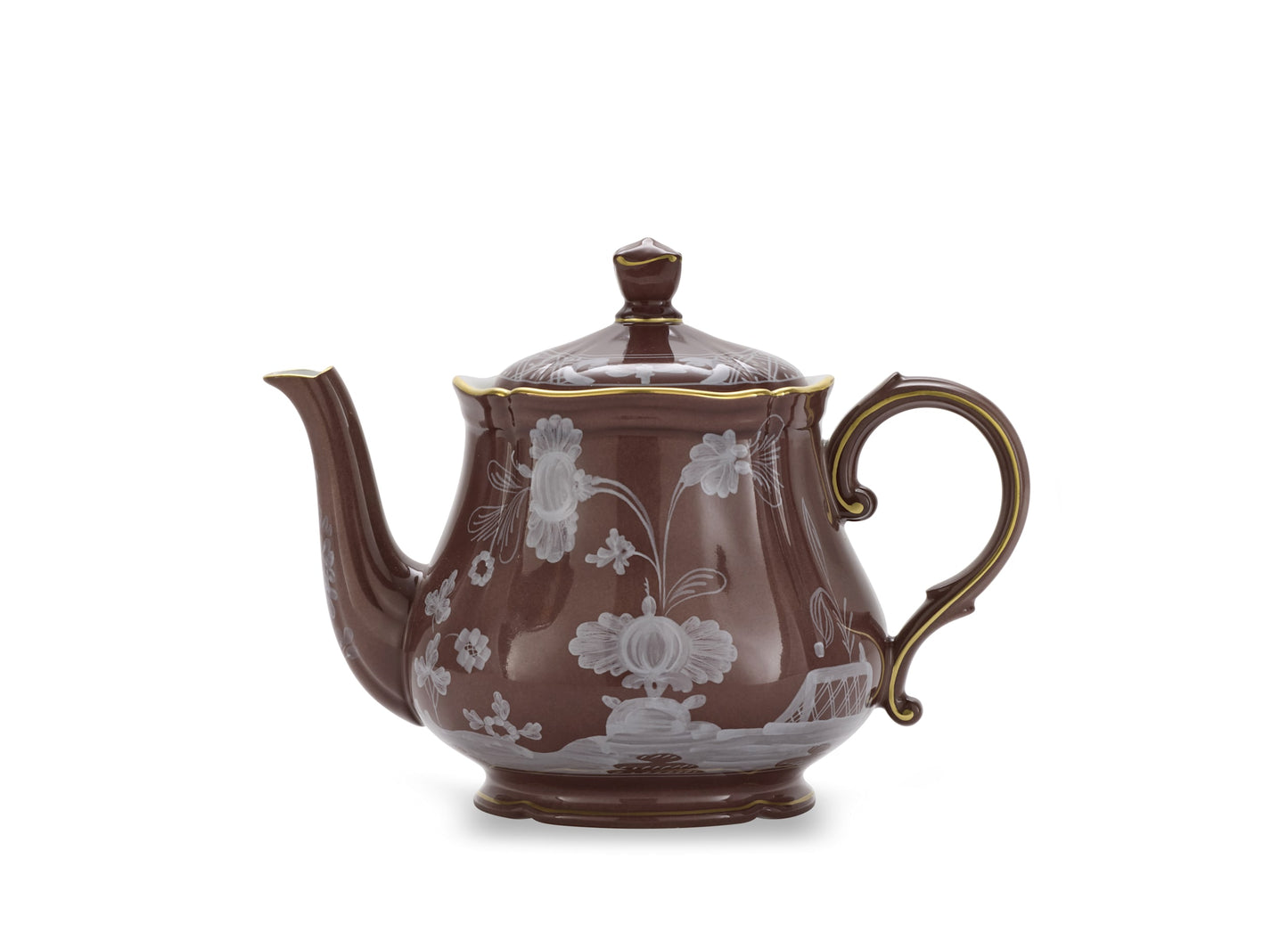 Oriente Italiano Castagna Teapot by Ginori 1735