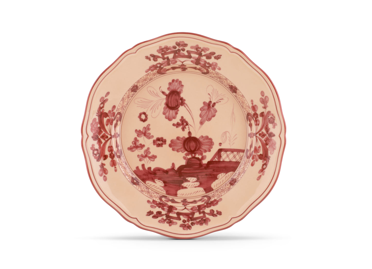 Oriente Italiano Vermiglio Dinner Plate by Ginori 1735