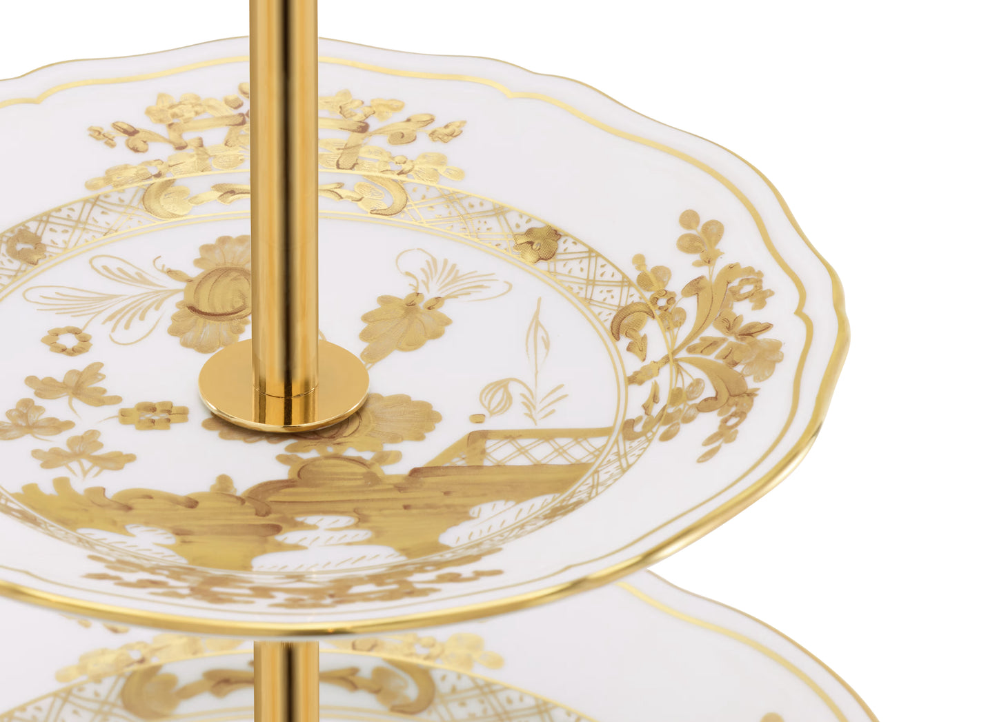 Oriente Italiano Aurum 3-tier Serving Stand By Ginori 1735