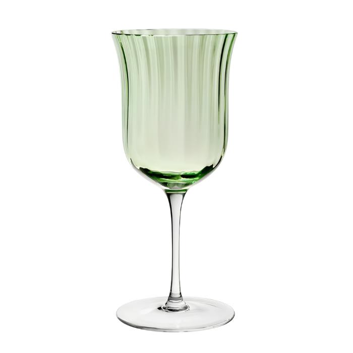 Corinne Water Goblet Green