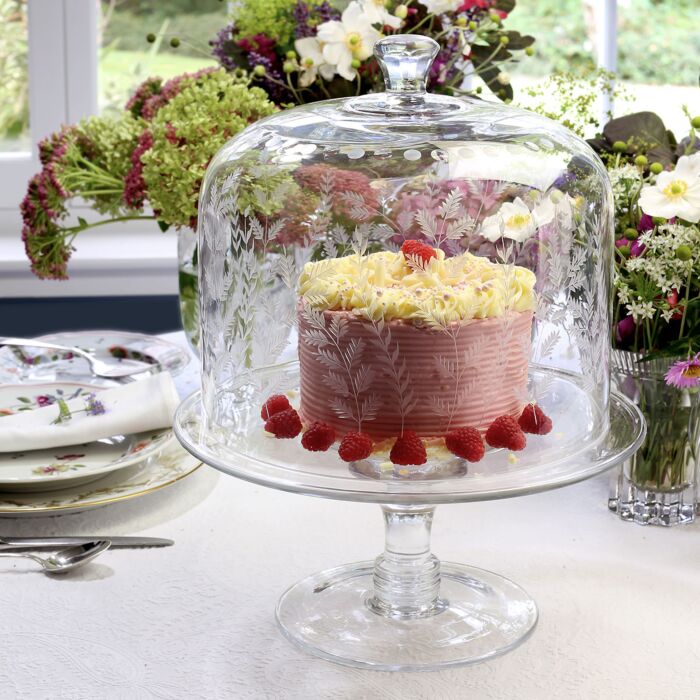 Fern Cake Dome & Stand