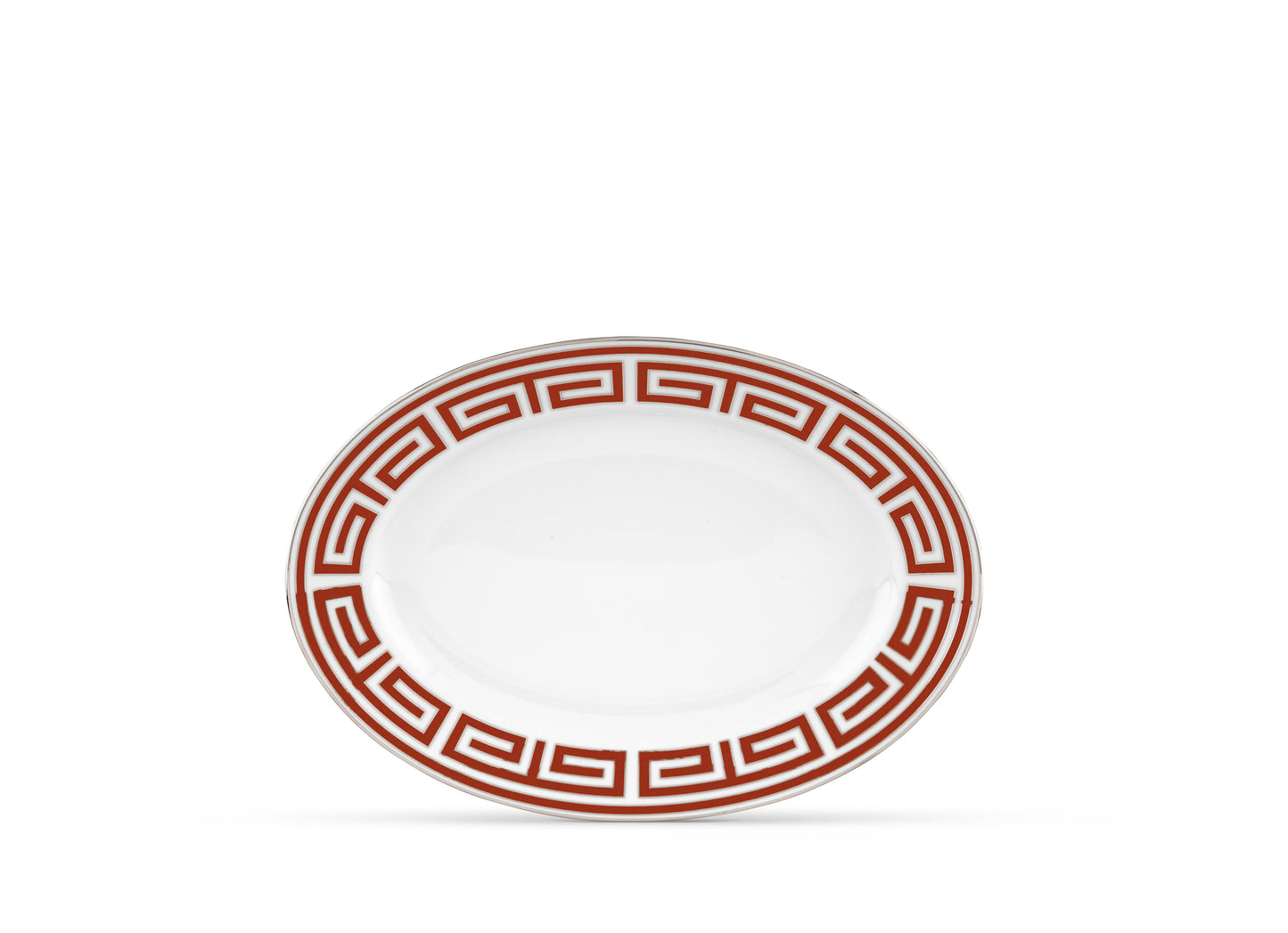 Labirinto Scarlatto Oval Platter by Ginori 1735