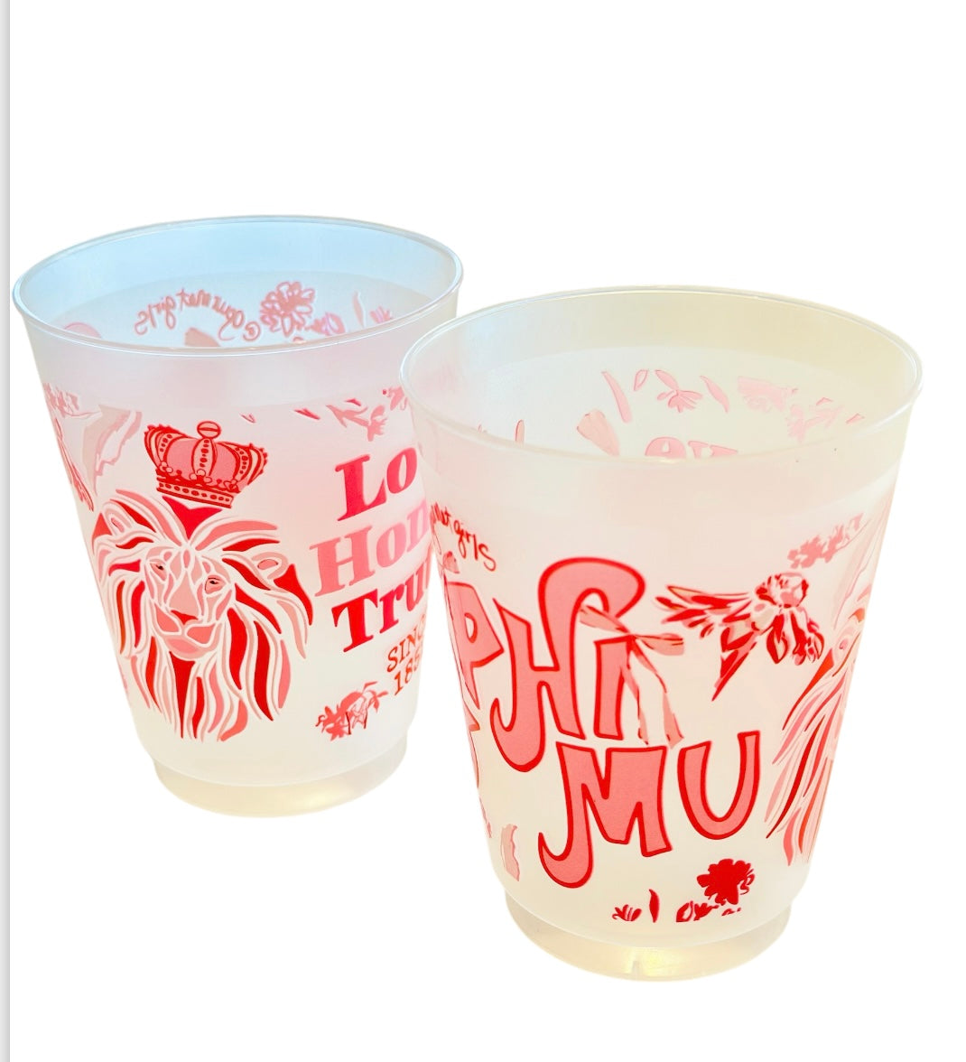 Phi Mu Shatterproof Cups