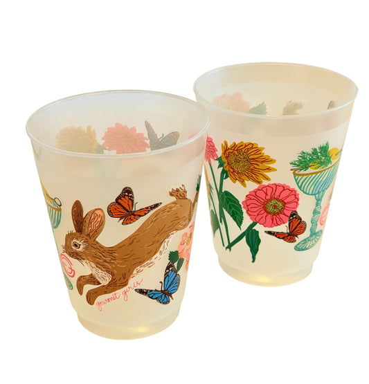 Bunny Shatterproof Cups, set of 10