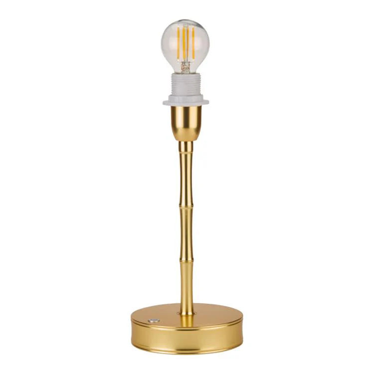 Gold Bamboo Lamp Base - 10"