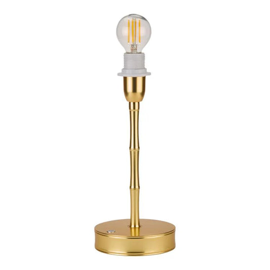Gold Bamboo Lamp Base - 10"