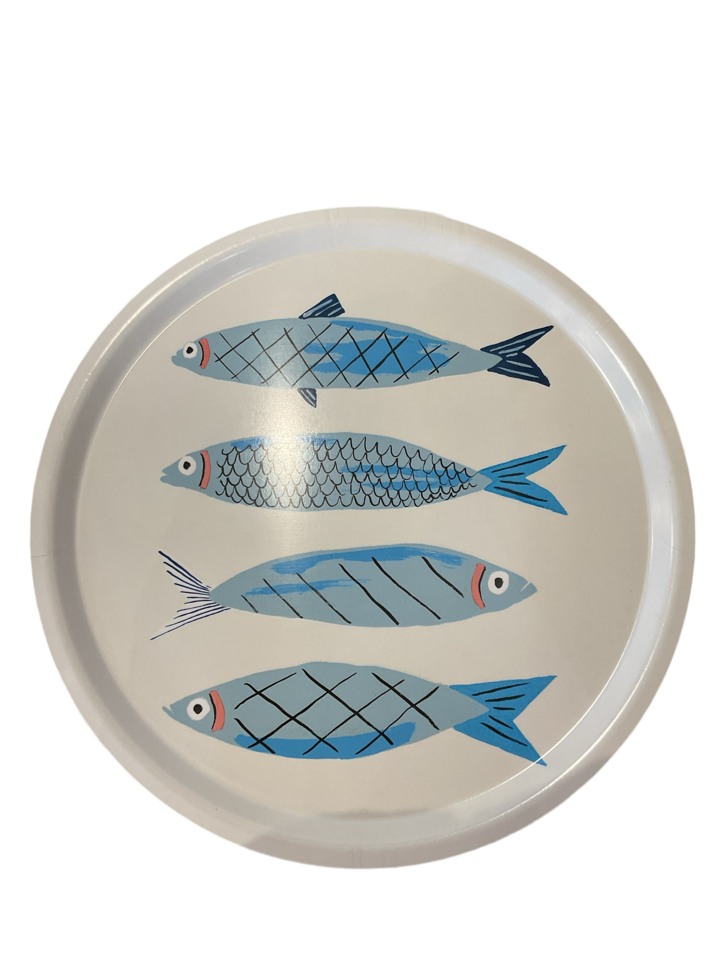 Sardine White Small Round Tray