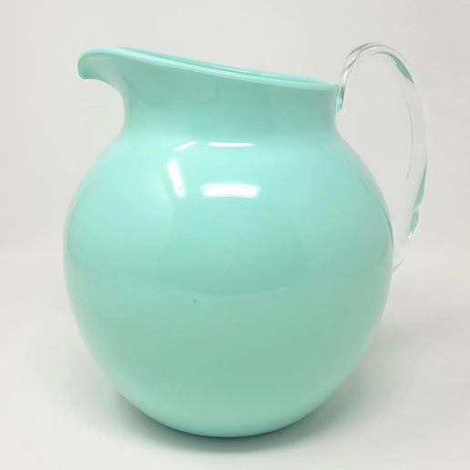 Large Turquoise Acrylic Pitcher