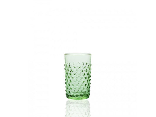 Light Green Hobnail Glass Set