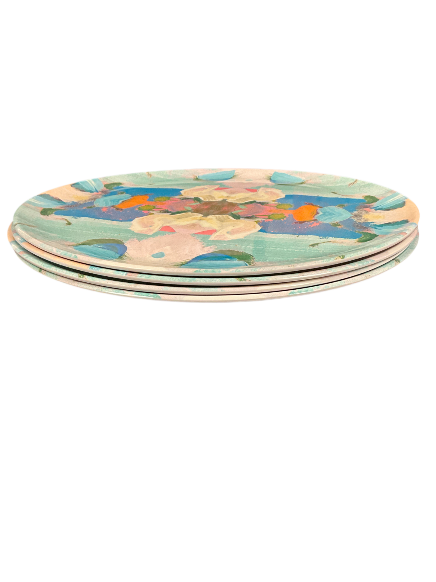 Laura Park Melamine Plates S/4