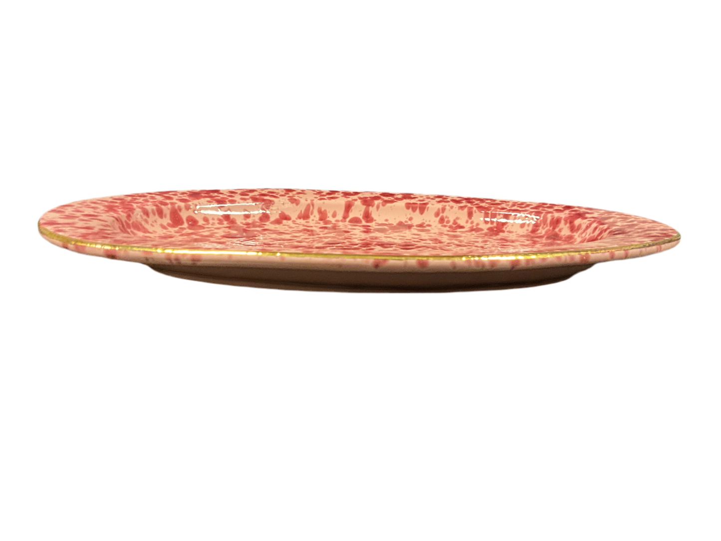 Bordeaux spots oval tray