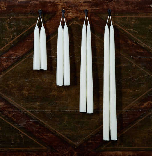 S/2 Tapers Ivory 12in