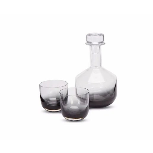 Black Whiskey Glasses S/2