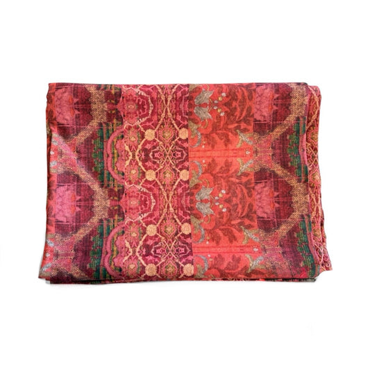 Vermillion Linen Tablecloth 59x150in