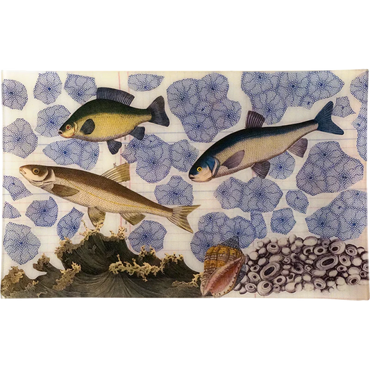 3 Fish Collage Tray