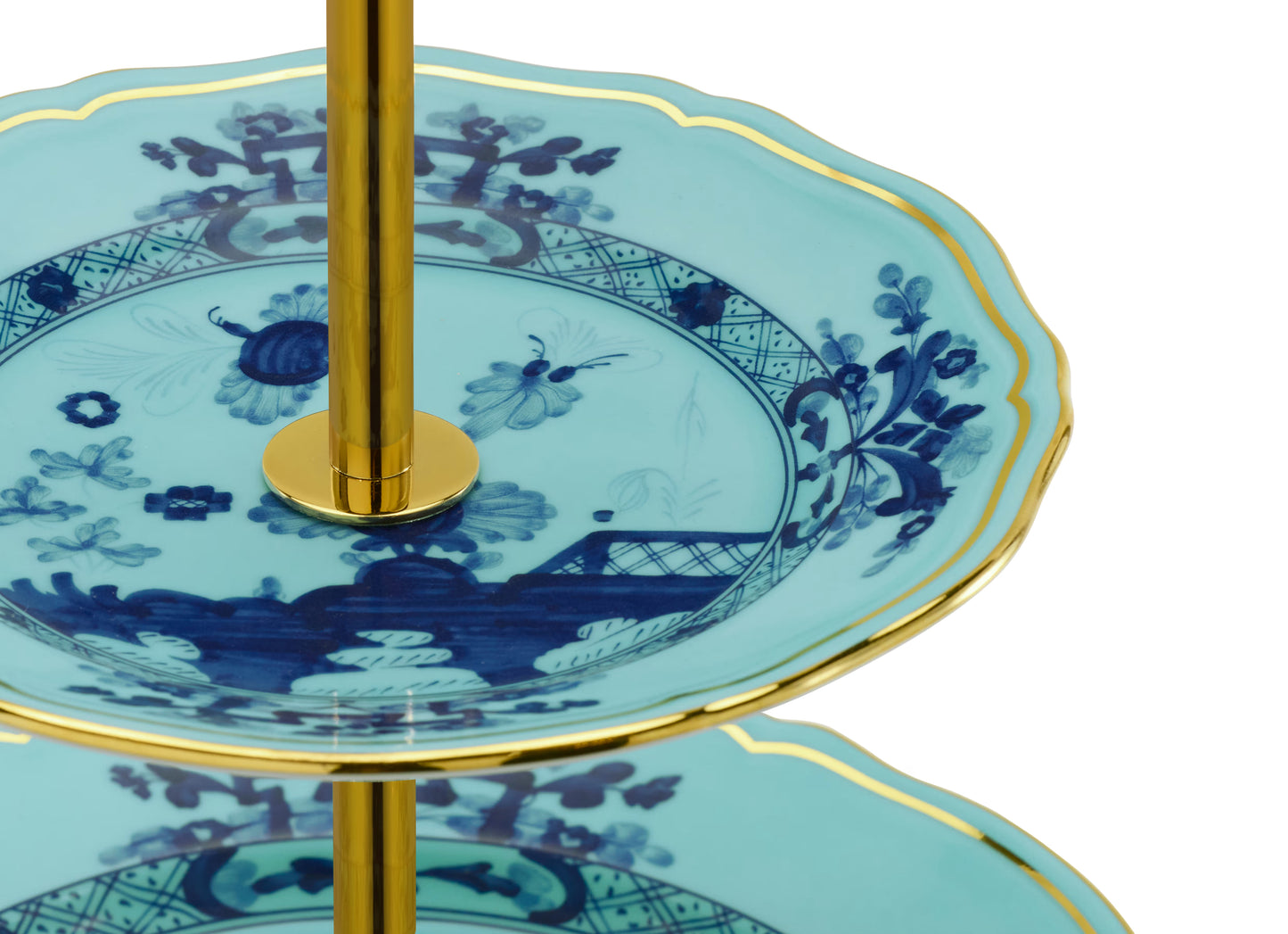 Oriente Italiano Iris 3-tier Serving Stand By Ginori 1735