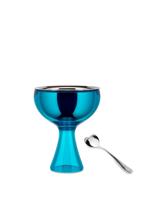 Acrylic Ice Cream Compote, Blue