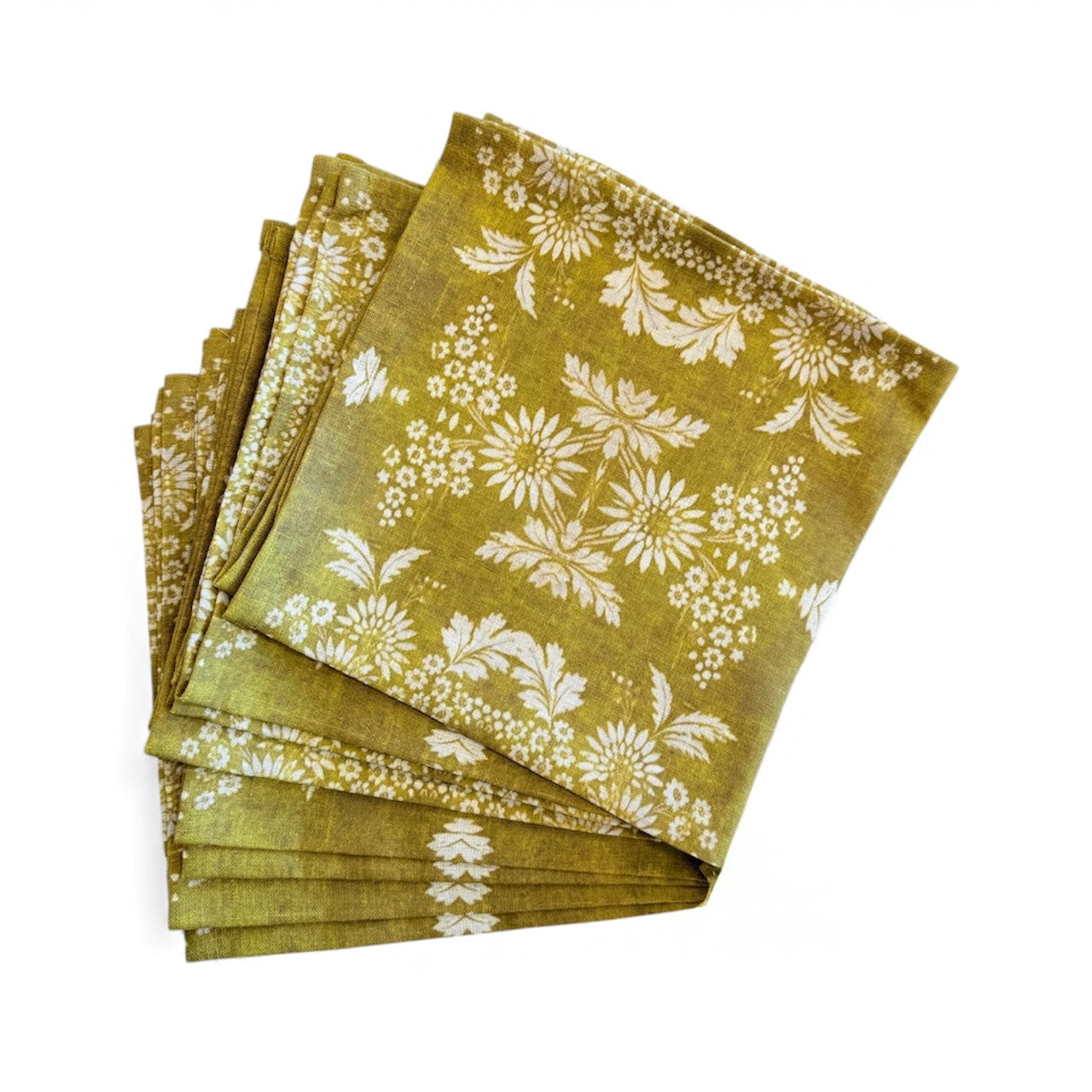 Chartreuse Linen Napkins-Set of 6