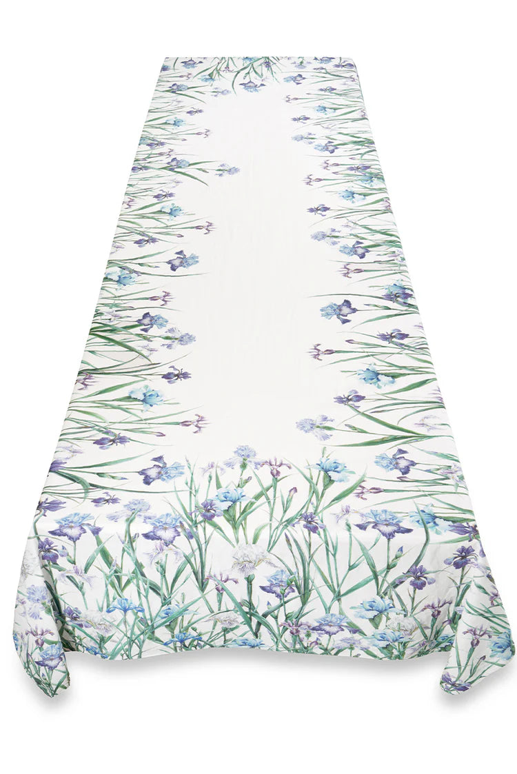 Iris linen tablecloth