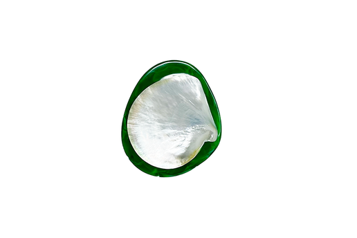 Round Caviar Server Green