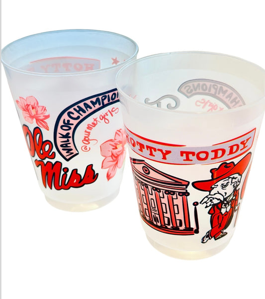 Ole Miss shatterproof cup set of 10