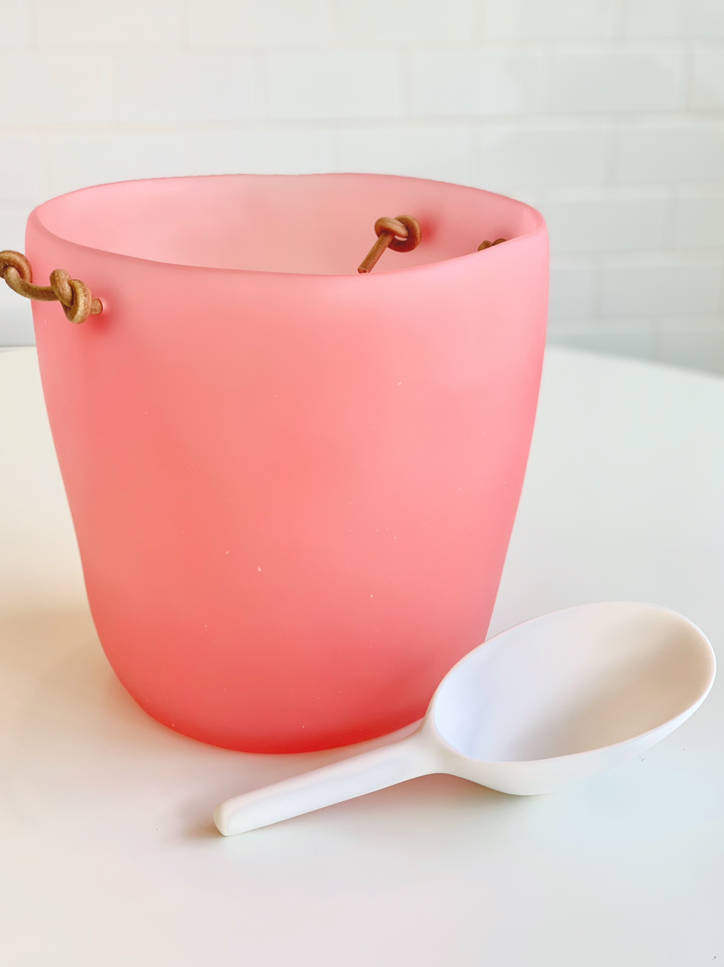 Pink Resin Ice Bucket